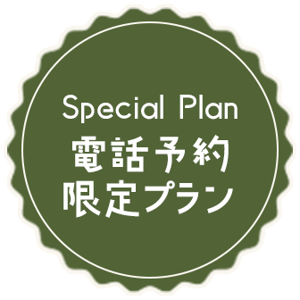 電話予約 限定プラン